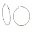 FOJO's Sterling Silver 50mm (1.97") Hoop Earrings