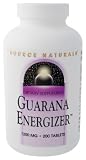 Source Naturals - Guarana Energizer, 1200 mg, 200 tablets