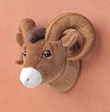 10" Big Horn Sheep Ram Head Plush Stuffed Animal Toy
