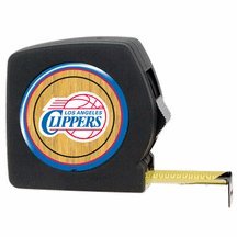 NBA Los Angeles Clippers 25' Black Tape Measure