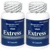 VAXA EXTRESS ~ 2 Bottles 60 capsules in each bottle ~ Homeopathic Medicinal ~ Stress and Anxiety