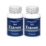 VAXA EXTRESS ~ 2 Bottles 60 capsules in each bottle ~ Homeopathic Medicinal ~ Stress and Anxiety