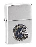 American Metal ZF040 NFL Zippo Lighter- Chargers Helmet