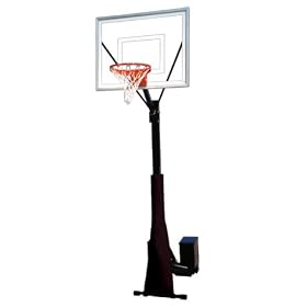 First Team Rollasport III Portable Basketball Hoop with 54 Inch Acrylic Backboard