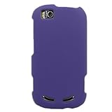 Hard Snap on Plastic PURPLE RUBBERIZED Sleeve Faceplate Cover Case for MOTO ....