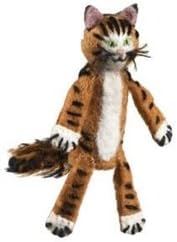 Fair Trade Finger Puppet Maine Coon Cat - Christmas Tree Ornament Dzi Wild Woolie