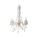 Kitchen & Housewares : Present Time Leitmotiv Lamp Chadelier 6 arm White gypsy style Diameter 60cm x height 58cm includes bulbs
