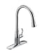 Kohler K-596-CP Simplice single-hole pull-down kitchen faucet, Polished Chrome