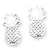 Sterling Silver Pineapple Post Earrings title=