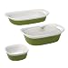CorningWare Etch 4-Piece Bakeware Set, Grass