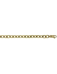 CleverEves 14Kt Yellow Gold Solid Oval 6.5mm Bracelet