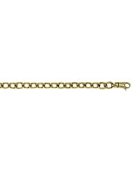 CleverEves 14Kt Yellow Gold Solid Oval 6.5mm Bracelet