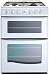 55cm Twin Cavity Gas Cooker c/w 4 Burner Gas Hob Silver (G55T_SI)