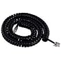 GE TL96177 12 Foot Coil Phone Cord (Black)