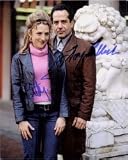 Monk (Bitty Schram / Tony Shalhoub) Autographed/Hand Signed 8x10 Photo by Bitty Schram and Tony Shal