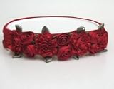 Baby Hair Band Kids Kapers Satin Roses #Red