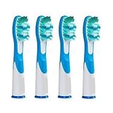 4 x REPLACEMENT TOOTHBRUSH HEADS COMPATIBLE FOR BRAUN ORAL B SONIC (1 x 4pk), compatible with Oral B sonic, SONIC VITALITY and SONIC COMPLETE, 