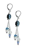  : BLUE NUGGET PEARL EARRINGS