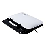 Sylvania GNET31201X6S 10-Inch Magni Elite Slate G-Netbook CaseCrown Premium Double Memory Foam Laptop Case and TSA Approved Combination Lock (Nylon White)