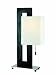 Lite Source LS-2837 Benito Table Lamp, Black Base with White Fabric Shade
