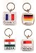Turkmenistan - Country Lucite Key Rings