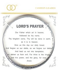 Lord’s Prayer Religious Twist Bangle Bracelet