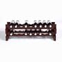 18 Bottle Stackable Wine Rack Kit -Mahogany