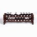 Pine 18 Bottle Stackable Wine Rack Kit (Mahogany