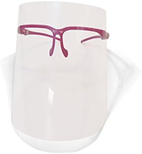 All Purpose Kitchen Mask -SpaSens- Anti-Oil Face Mask, Transparent + Anti-Fog Face Shield Protects You From All Cooking Elements, Comes in 3 Different Colours! (Pink)