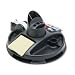 3M Desk Organizer, Rotary-Style, Built-in Tape Dispenser, Base Spins, Black