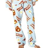 PJ Salvage Breakfast in Bed Women's Flannel Pajama Pant in Aqua