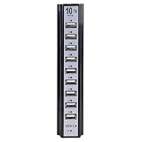 10 Port USB 20 Hub Black Silver Turns One USB Port into Ten!