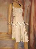 $3130 New PRADA Runway Cream Linen Wrap Jumper Dress 8 / 42