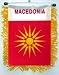 Macedonia (FYROM) Window Hanging Flags