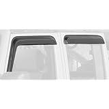 Rugged Ridge 11351.12 Smoked Acrylic Front and Rear Window Rain Deflector