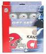 Kansas City Chiefs Golf Gift Box Set - Football Sports Merchandise