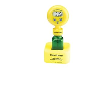 Digital-Bottle Refrigerator/Freezer Thermometer with solution filled bottle