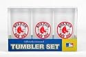 BOSTON RED SOX 3 PLASTIC TUMBLER SET