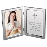 Silver Cross Thank You Godparent Personalized Message Frame
