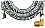 MK4120B C000284 Calflex Mk4120b Braided Dishwasher Connectors with Elbow, Stainless Steel by Calflex