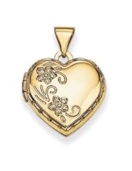 Genuine IceCarats Designer Jewelry Gift 14K Domed Heart Locket