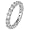 .925 Sterling Silver Eternity Ring With Round Cubic Zirconias