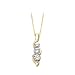 3 Diamond Pendant 3/4 ct. in 14K Yellow Gold with Chain