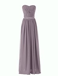 Lace-Up Chiffon Sweetheart Evening Dress/Homecoming Dress/Bridesmaid Dress/Prom Dress  With a Sash 
