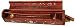 Wooden Coffin Incense Burner - Sun and Moon Inlays - Storage Compartment
