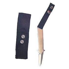 BC/BCD Stainless Steel Compact Sharp Tip Knife for Scuba Dive Diving and Snorkeling