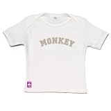 Dribble Factory : Monkey white t-shirt 12m