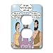 Rich Diesslins Funny Cartoon Gospel Cartoons - Luke 7-11-17 - The Funeral Procession with Jesus, Peter and Matthew - Light Switch Covers - 2 plug outlet cover