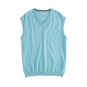 Ashworth 2010 Mens Cotton Solid V-Neck Golf Sweater Vest by