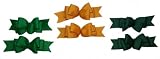 CLEARANCE Set of 2 ~ Baby Loop Grossgrain Bows (Dark Green or Bright Green) Great Stocking Stuffers